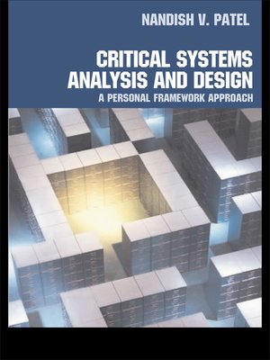 cover image of Critical Systems Analysis and Design